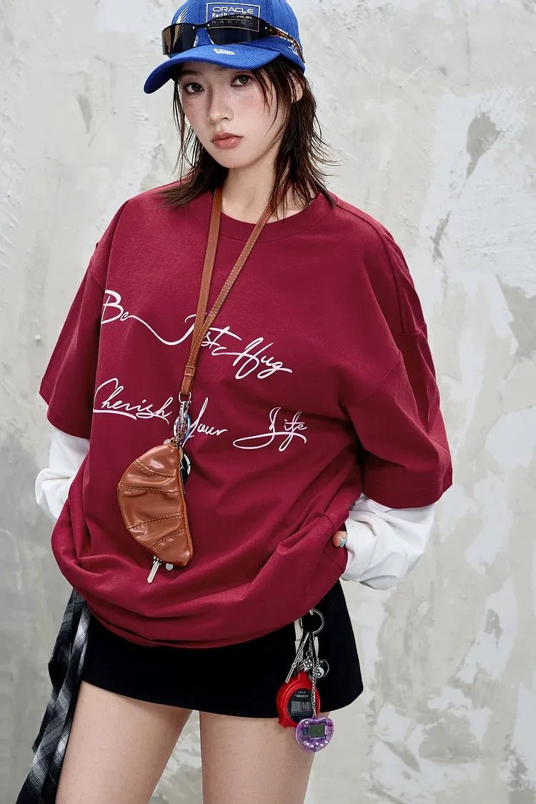 Cotton Oversized Printed T-Shirt