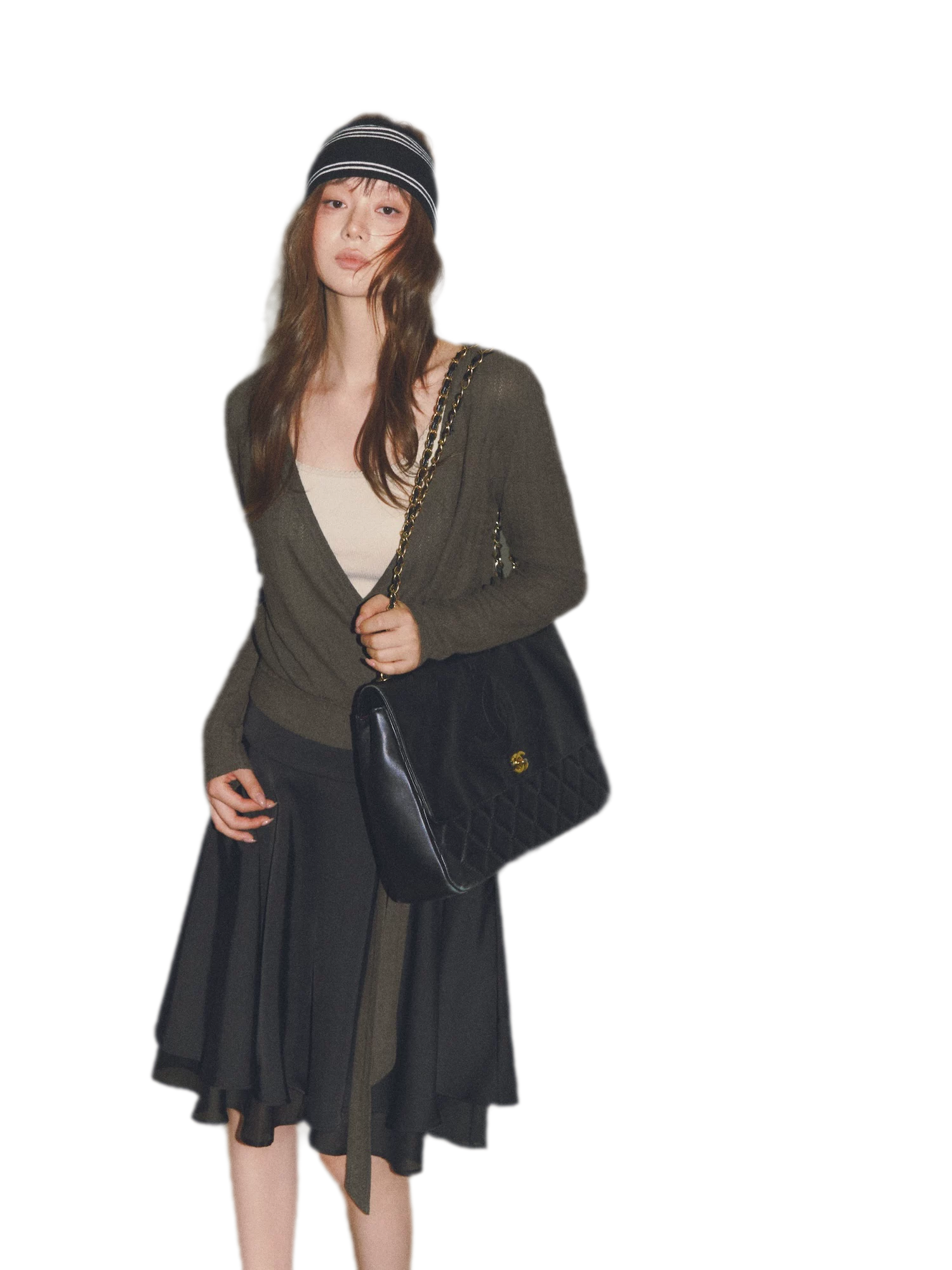 Satin Midi Skirt