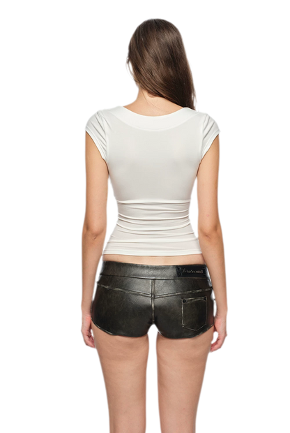 V-Neck Logo Slim T-Shirt
