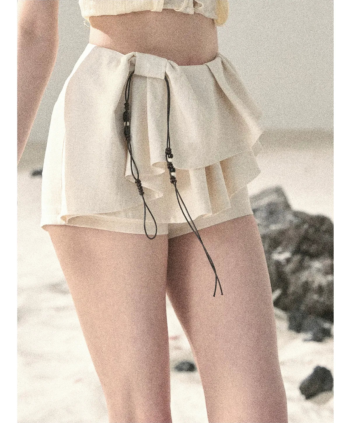 Layered Pleated Skort