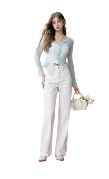 High-Waist Wide-Leg Jeans