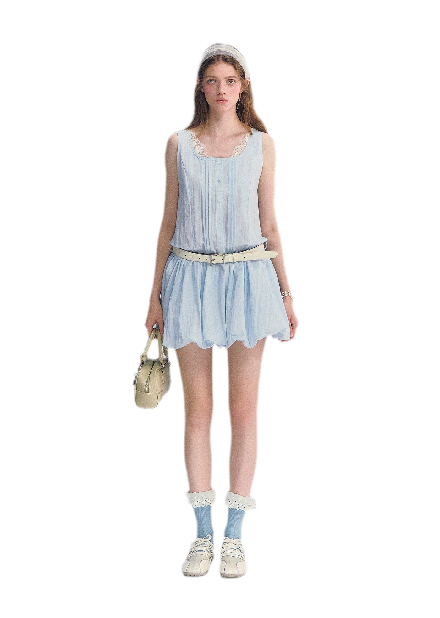 Lace Square Neck Dress