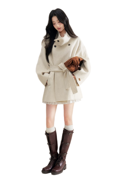70 Wool Stand Collar Coat