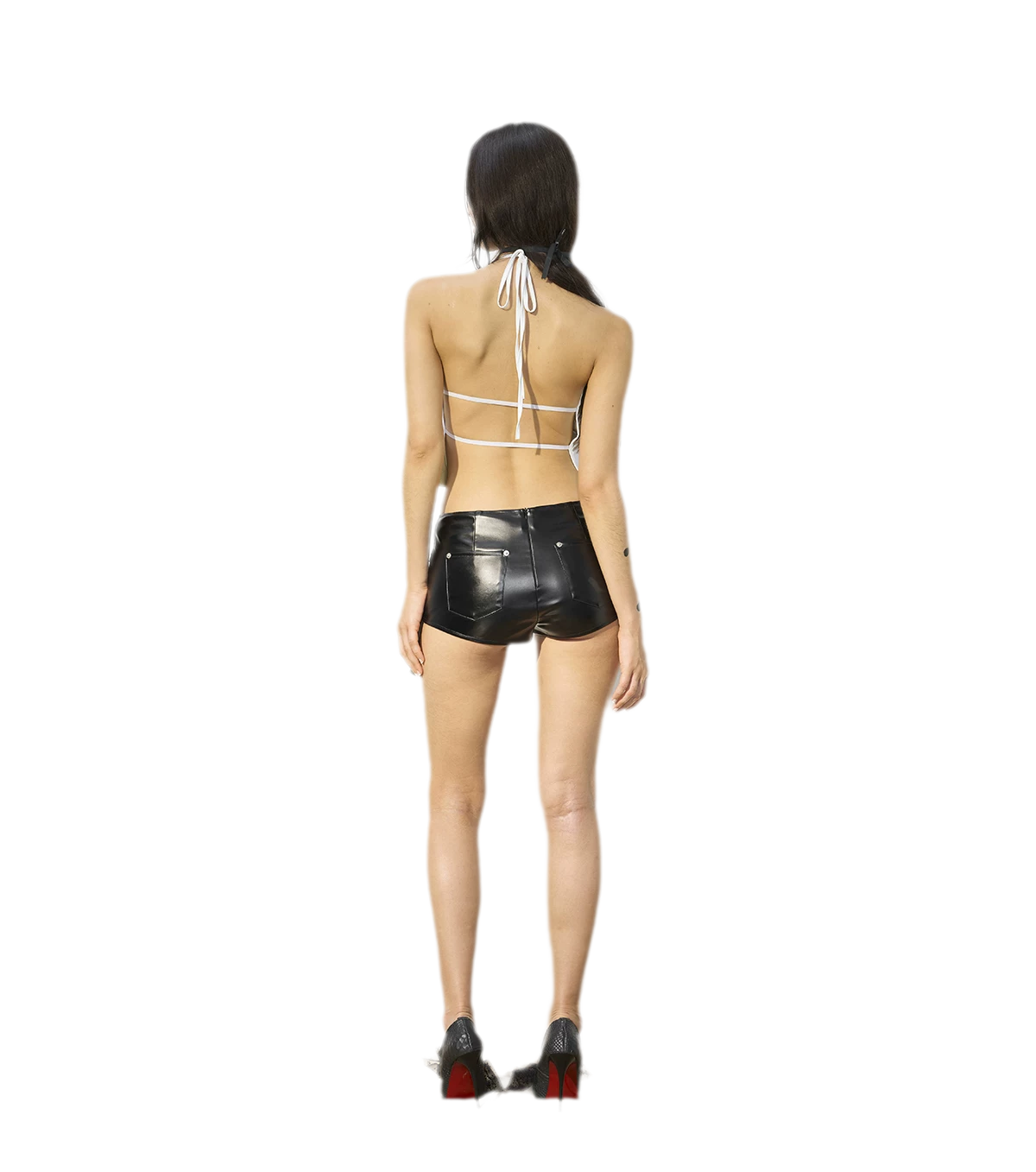 Matte PU Pocket Shorts