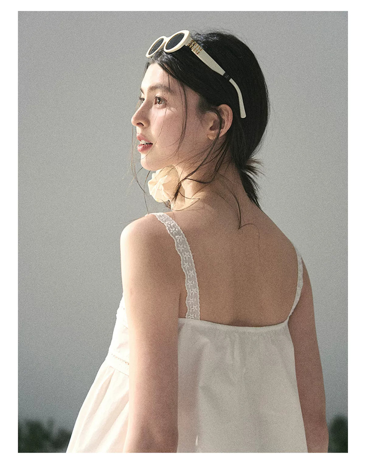 "Summer Breeze on Cloud Shoulders" French Lace Two-Piece