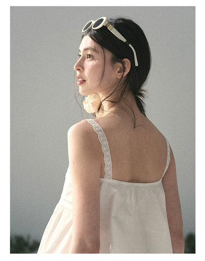"Summer Breeze on Cloud Shoulders" French Lace Two-Piece