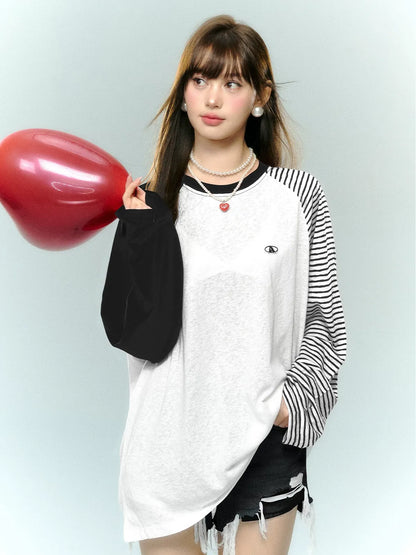 Color-Block Striped Top
