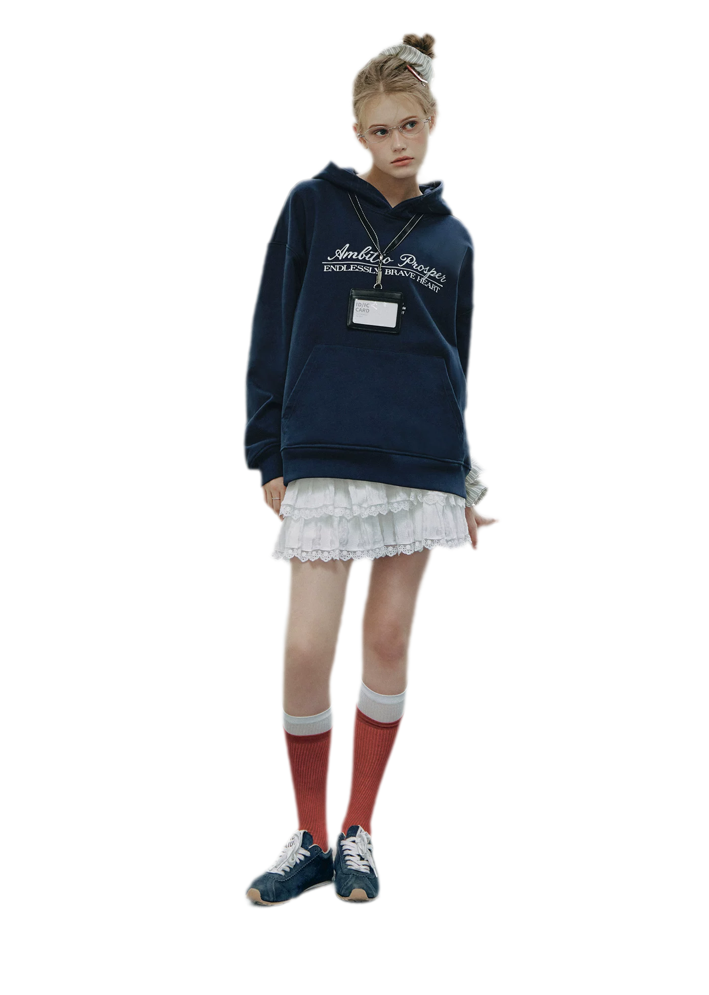 Embroidered Cotton Hooded Sweatshirt
