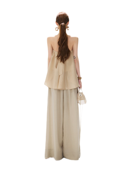 Linen Wide-Leg Pants