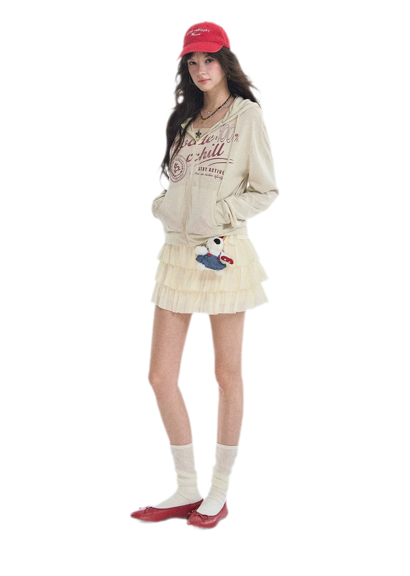 Distressed Cropped Hooded Jacket
