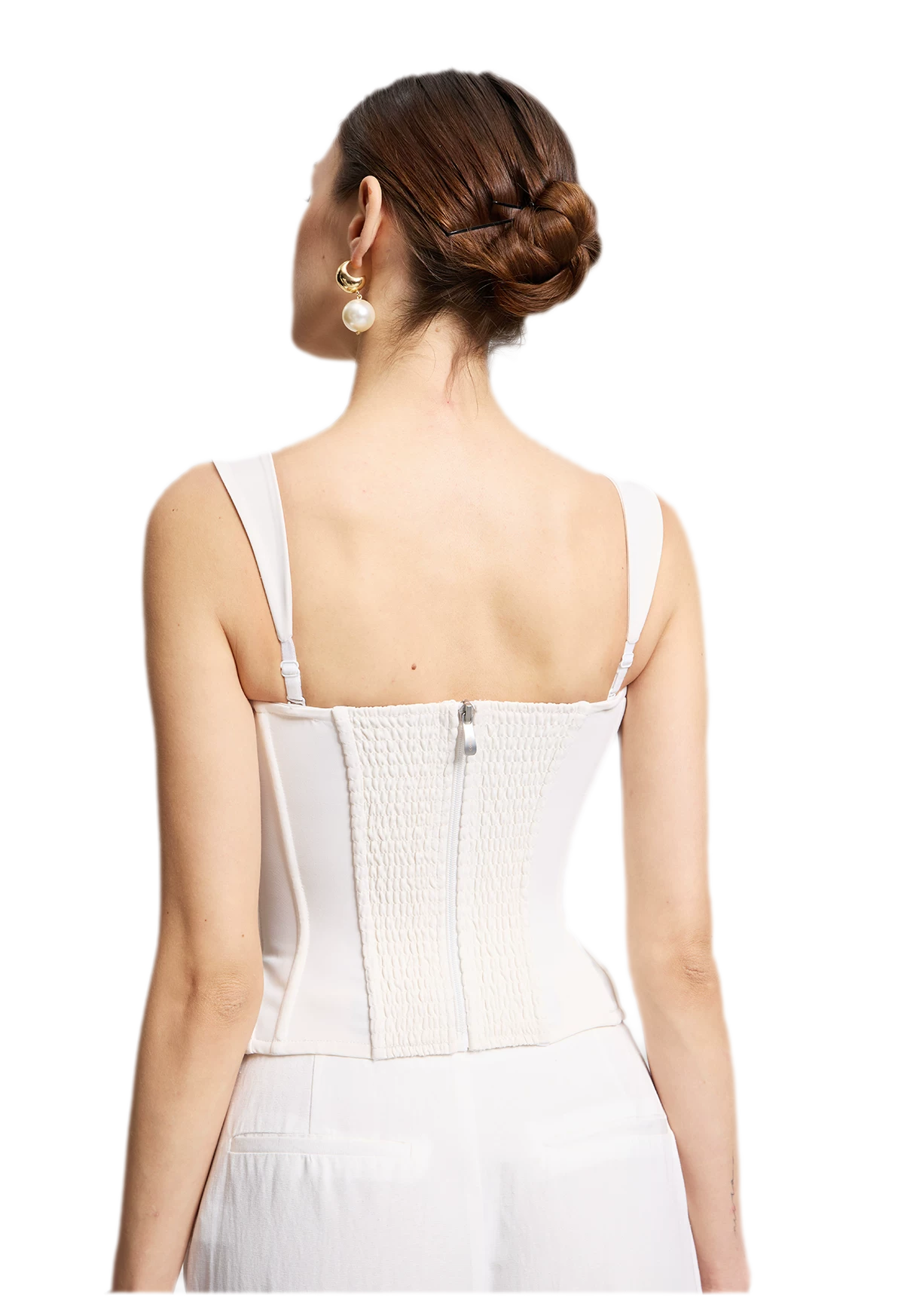 Moonlight White Corset Top