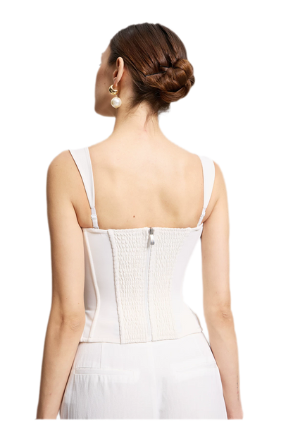 Moonlight White Corset Top