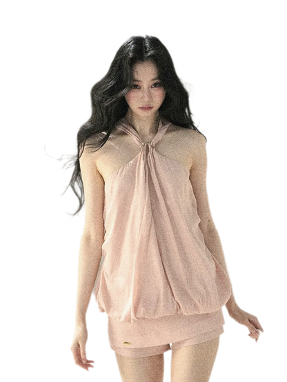 Misty Pink Culotte Set