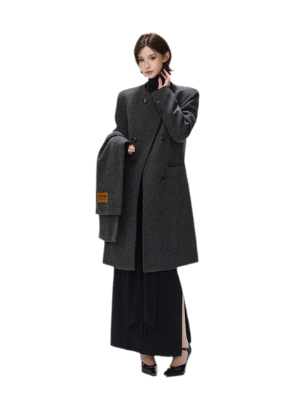 Turtleneck Ruched Waist Knit Dress