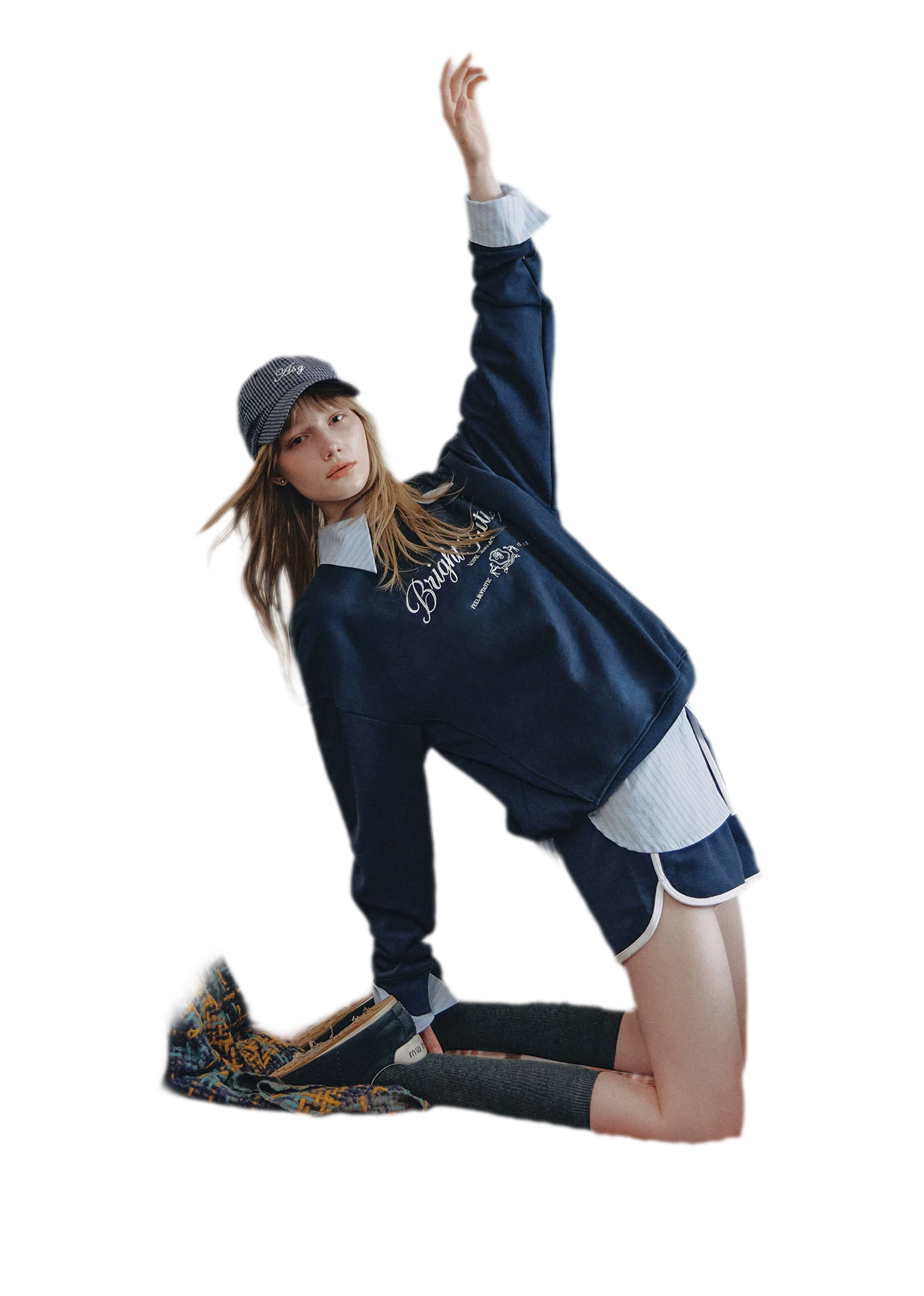 Embroidered Graphic Crewneck Sweatshirt