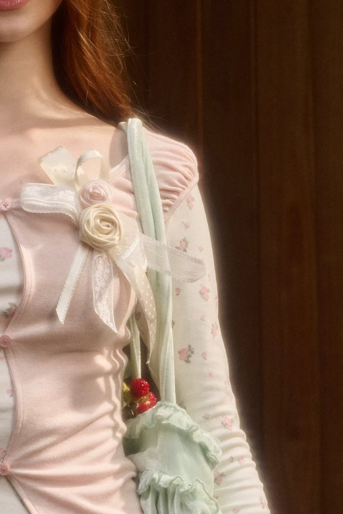 Handmade 3D Flower Brooch Pendant