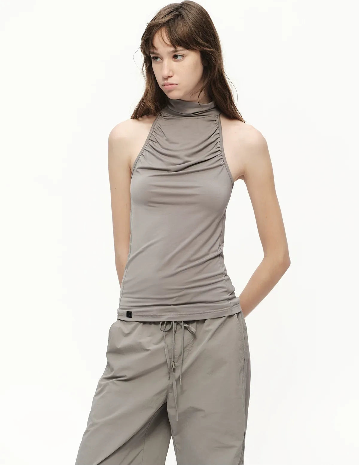 Modal Halter High Neck Tank