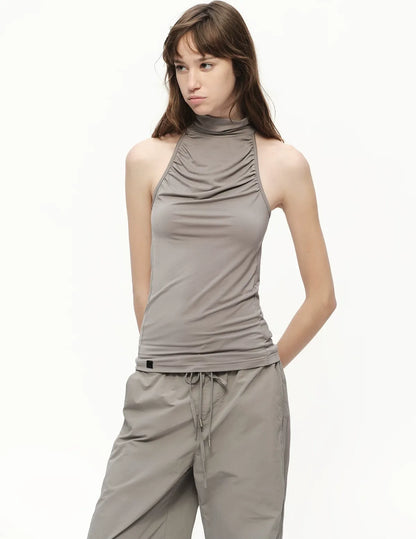 Modal Halter High Neck Tank