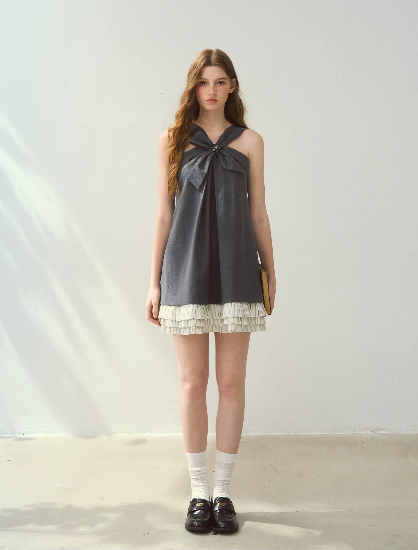 Halter Bow A-Line Dress