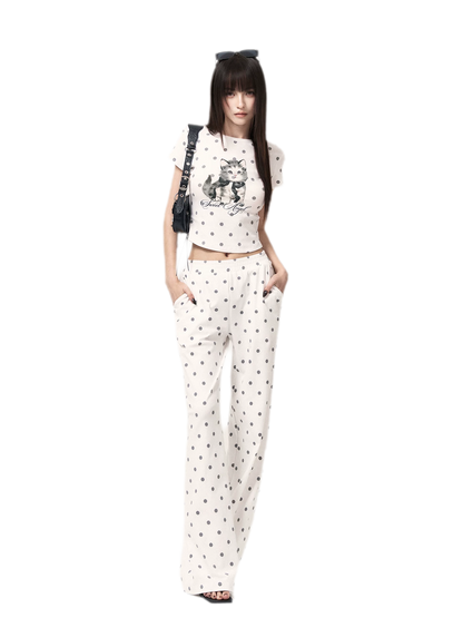 Polka Dot Knit Set