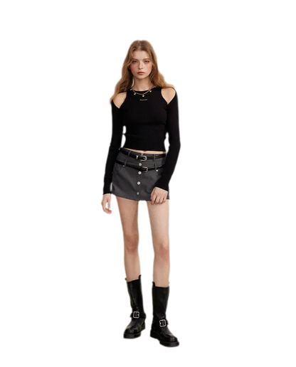 Double-Waist Convertible A-Line Skort