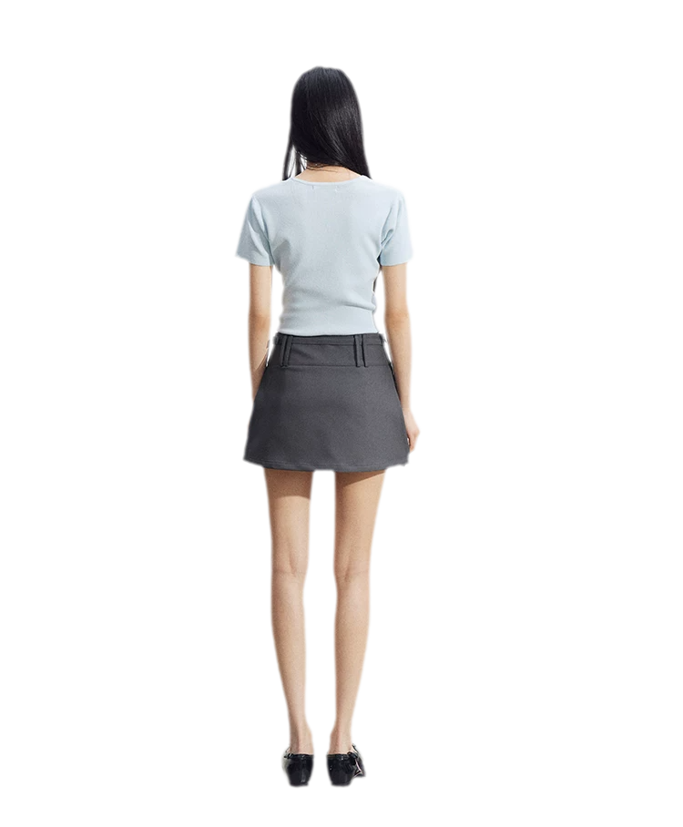 Tailored A-Line Mini Skort