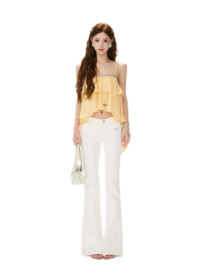 CYNR Crystal Ruffle Cami – view 14