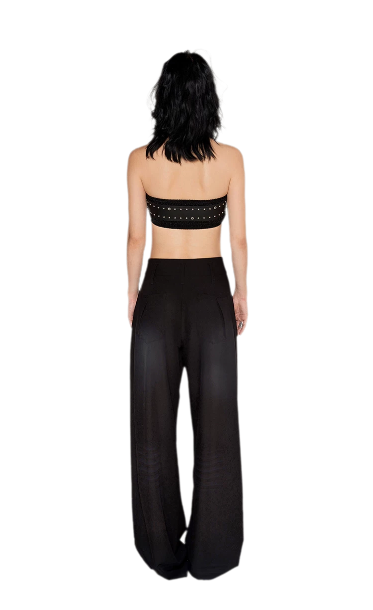 Distressed Studded PU Belt