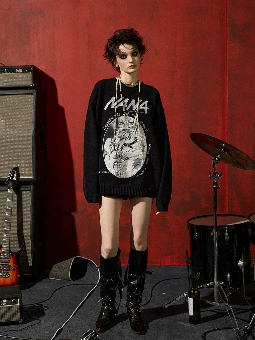 DSM X NANA Appliqué Crewneck Sweater