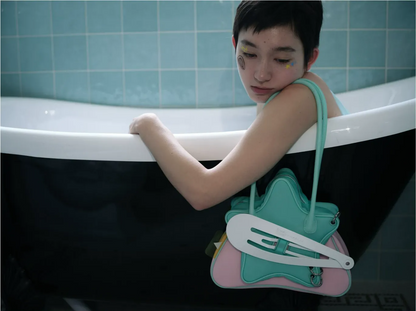 Matte Star-Shaped Shoulder Bag