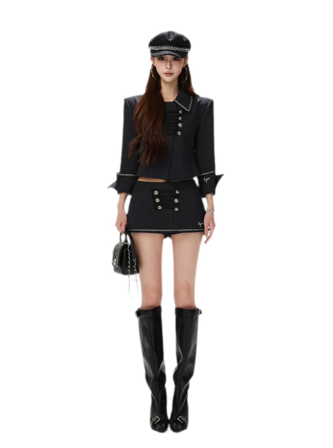Corded Napoleonic Jacket Skirt Set