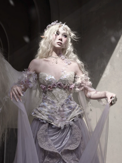 Iridescent Fishbone Corset Top