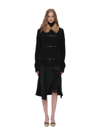 Silky Draped A-Line Skirt