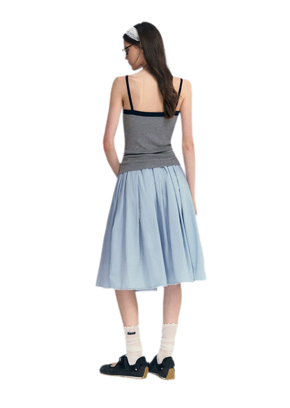 Lyocell Contrast Tie Cami