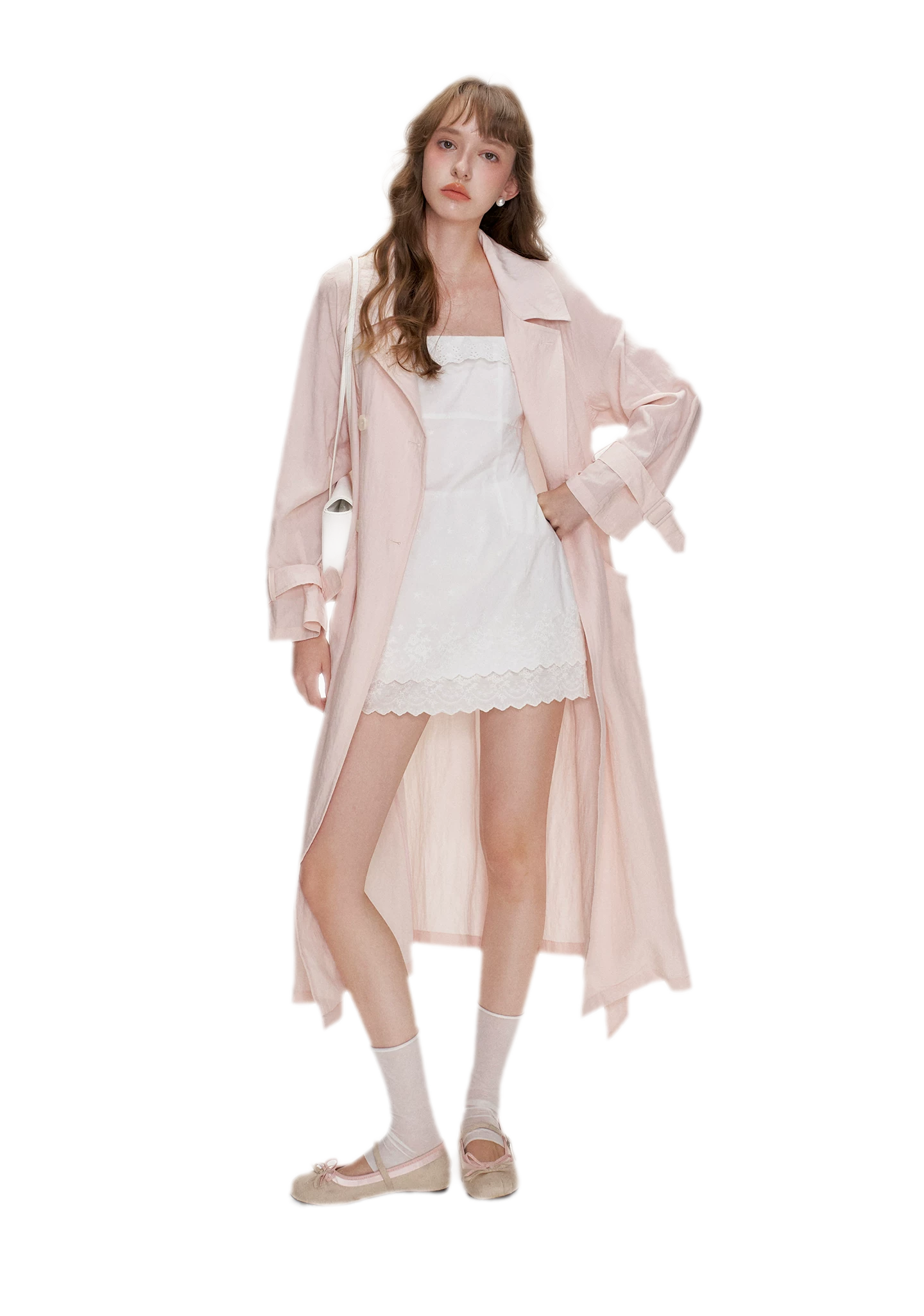 Cotton Embroidered Ruffle Dress