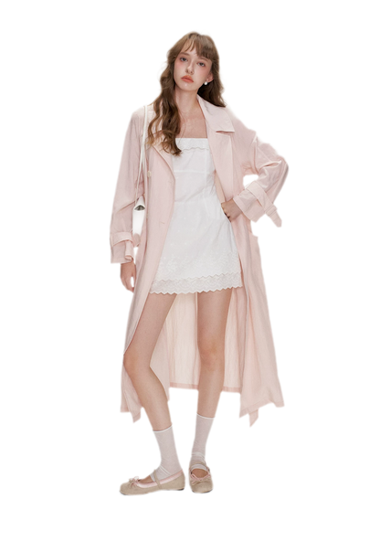 Cotton Embroidered Ruffle Dress