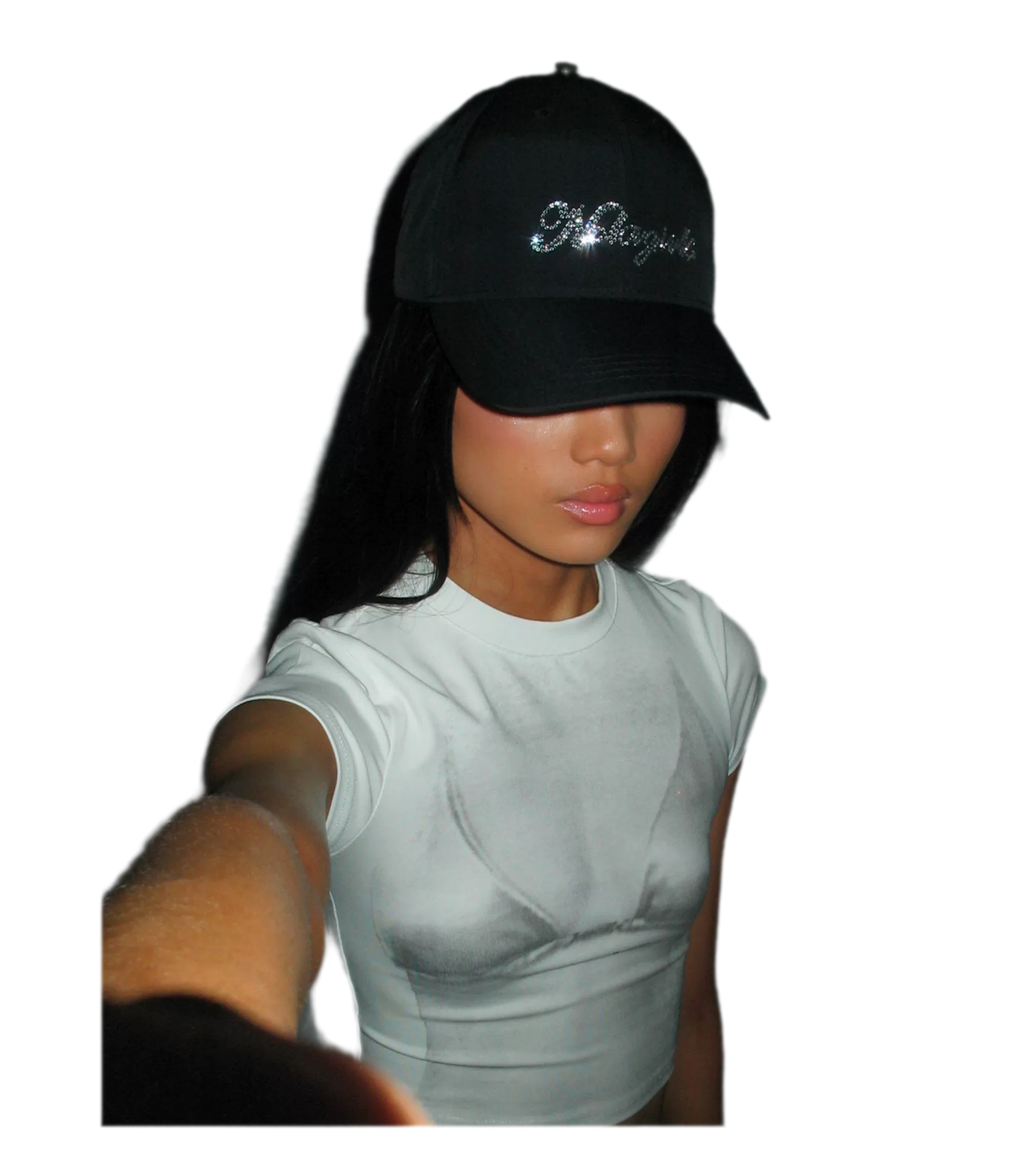 Crystal Silk Rhinestone Cap