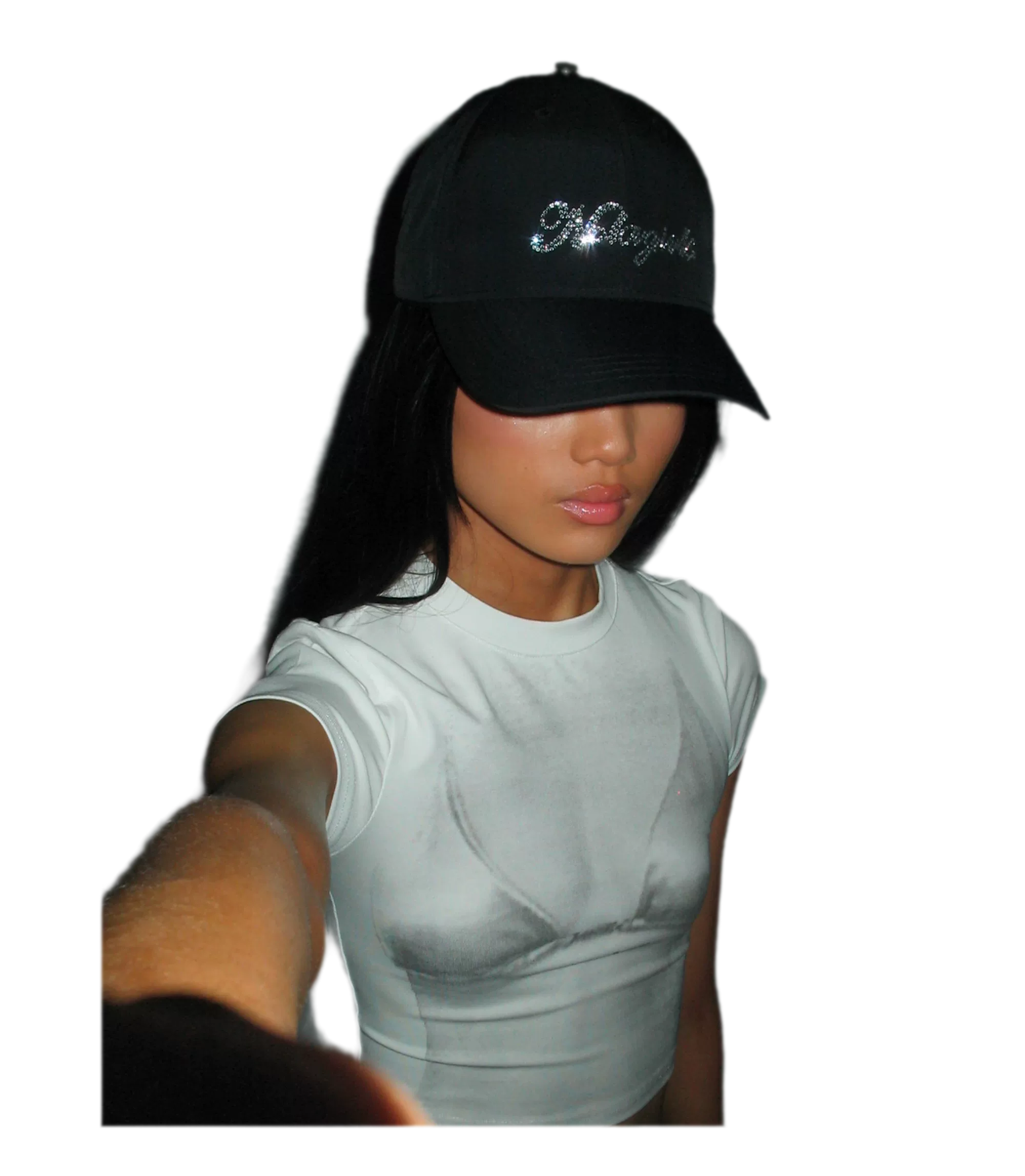 Crystal Silk Rhinestone Cap