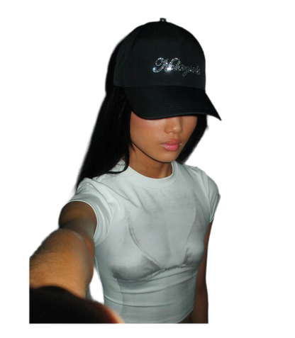 Crystal Silk Rhinestone Cap