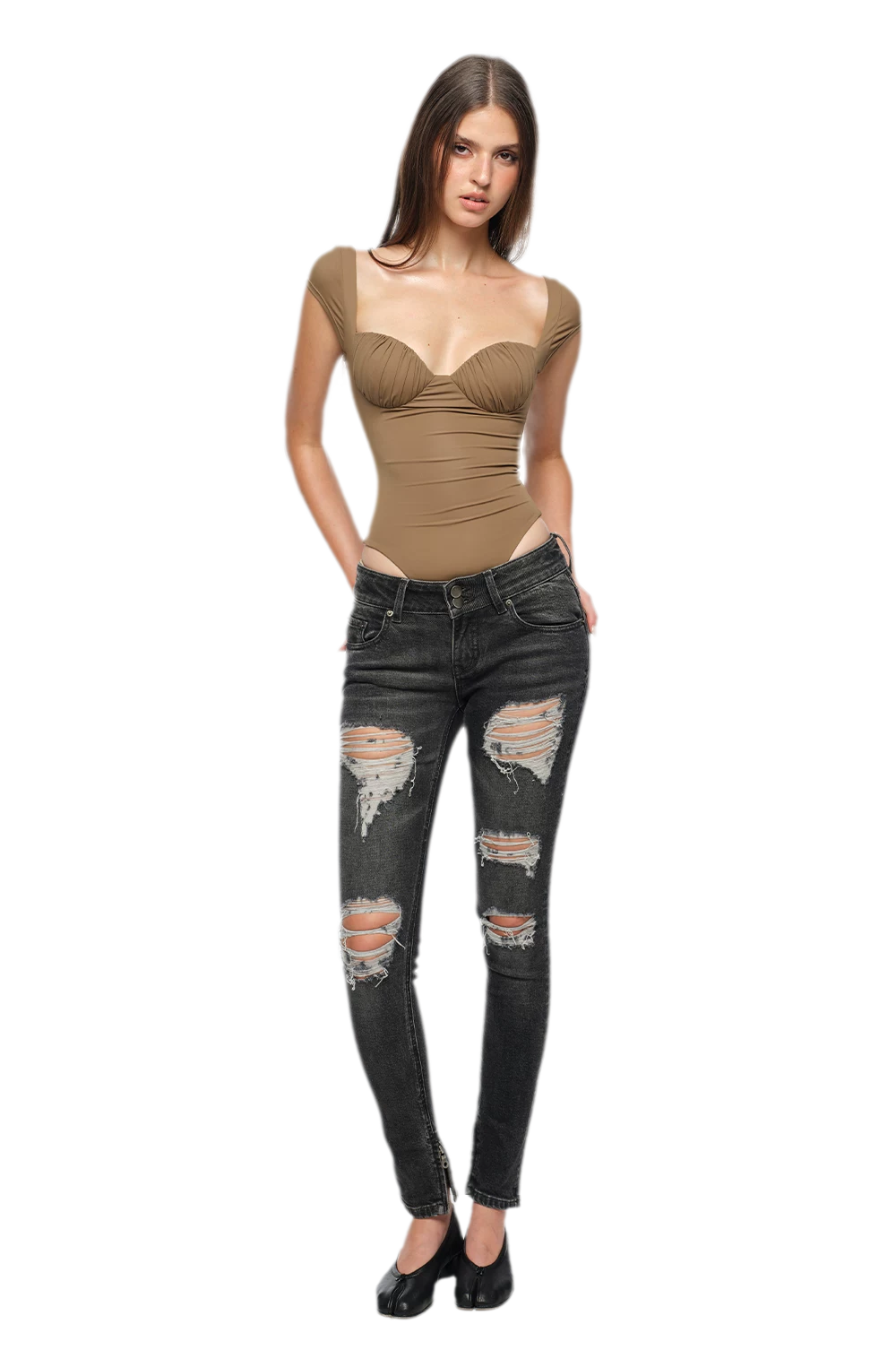 Ruched Cup Bodysuit