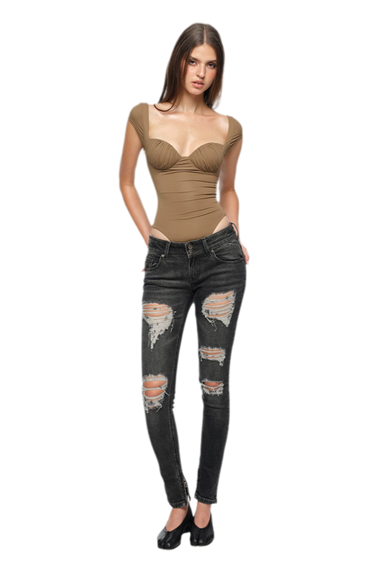 Ruched Cup Bodysuit