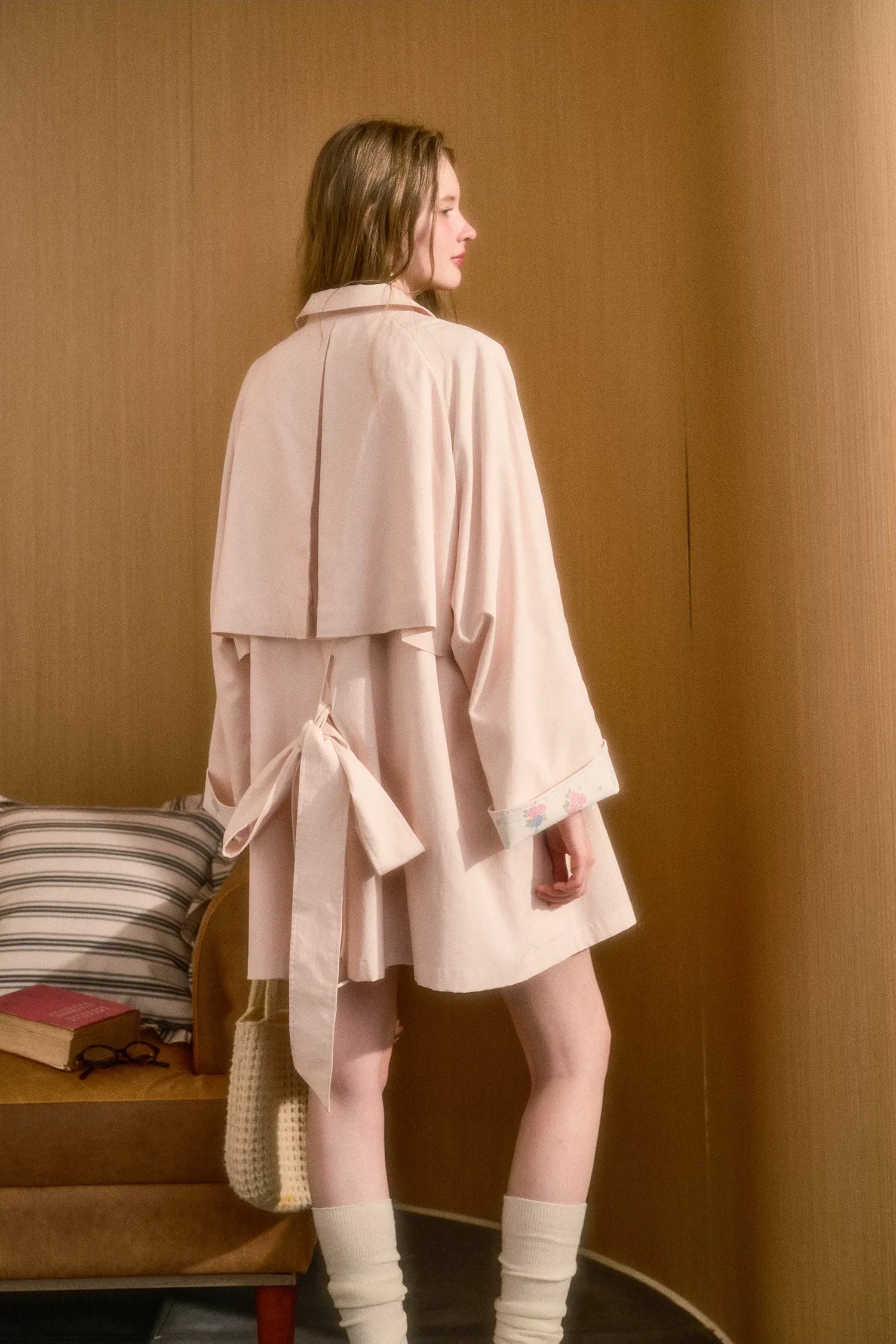 Lyocell A-Line Trench Coat