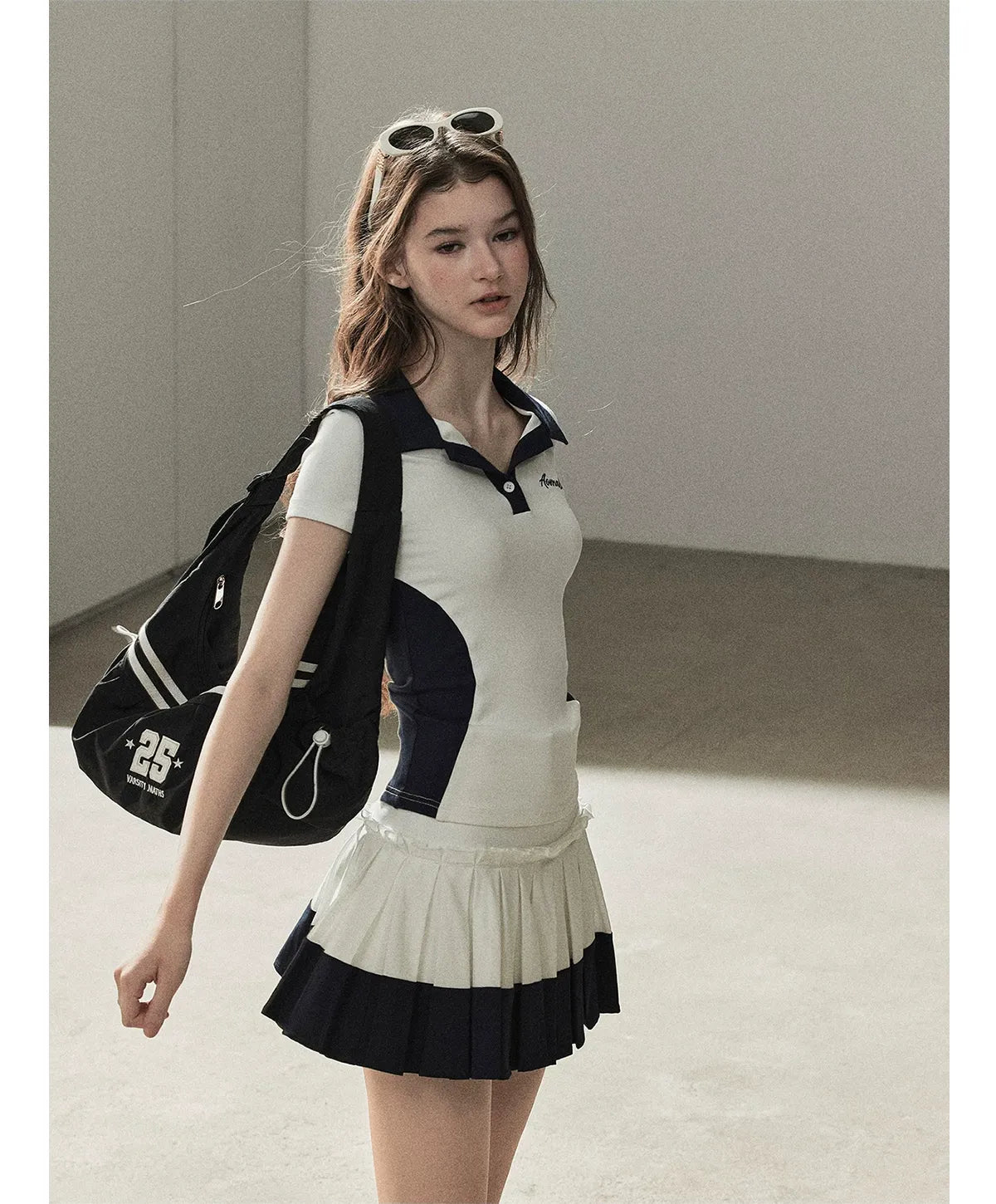 Preppy Knit Skirt Set
