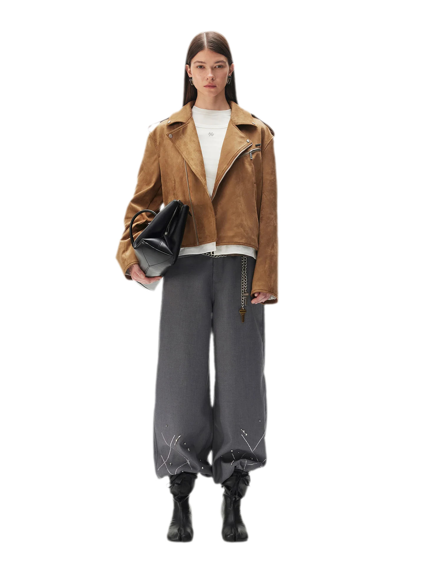 Suede Velvet Relaxed Jacket