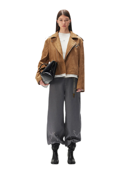 Suede Velvet Relaxed Jacket