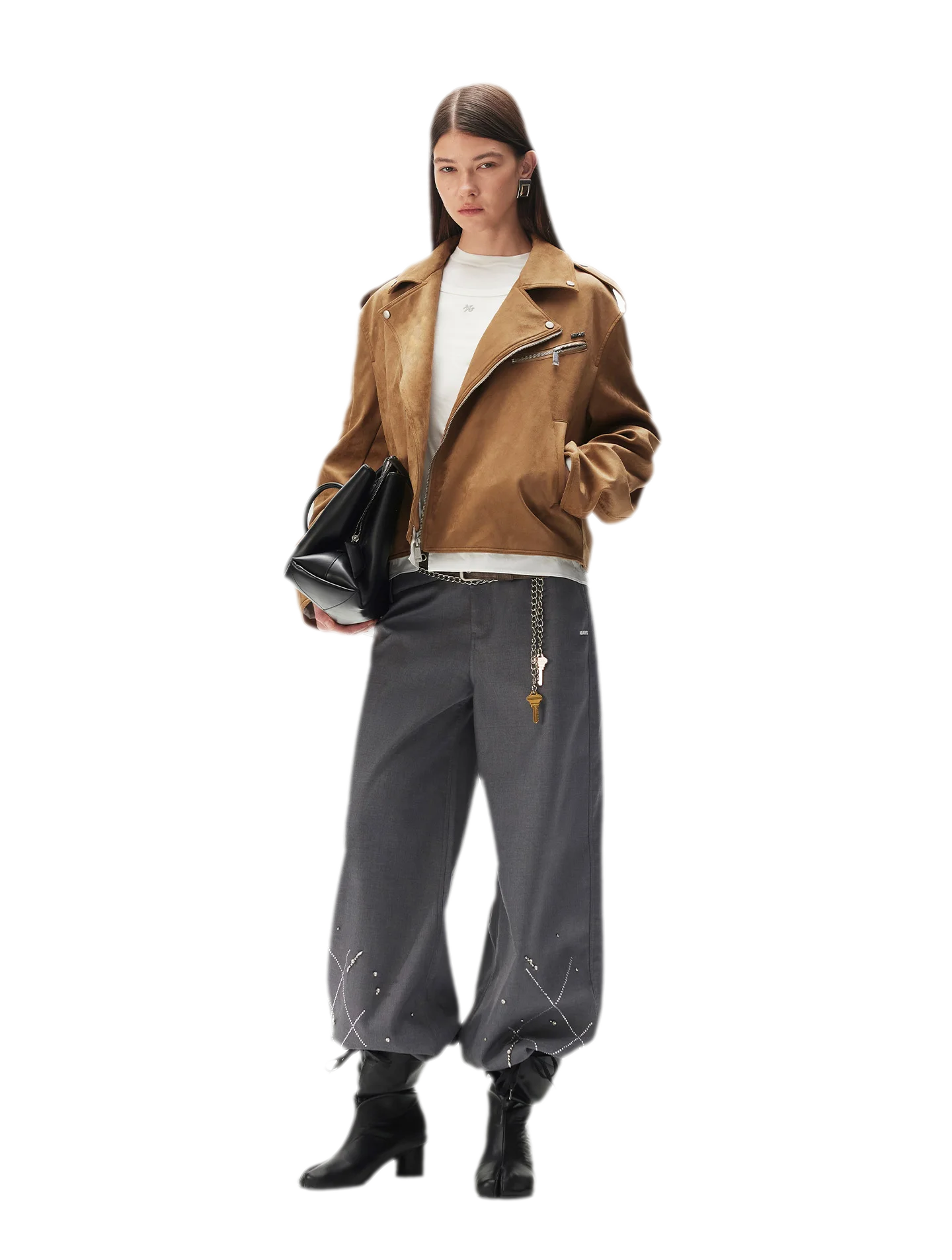 Suede Velvet Relaxed Jacket