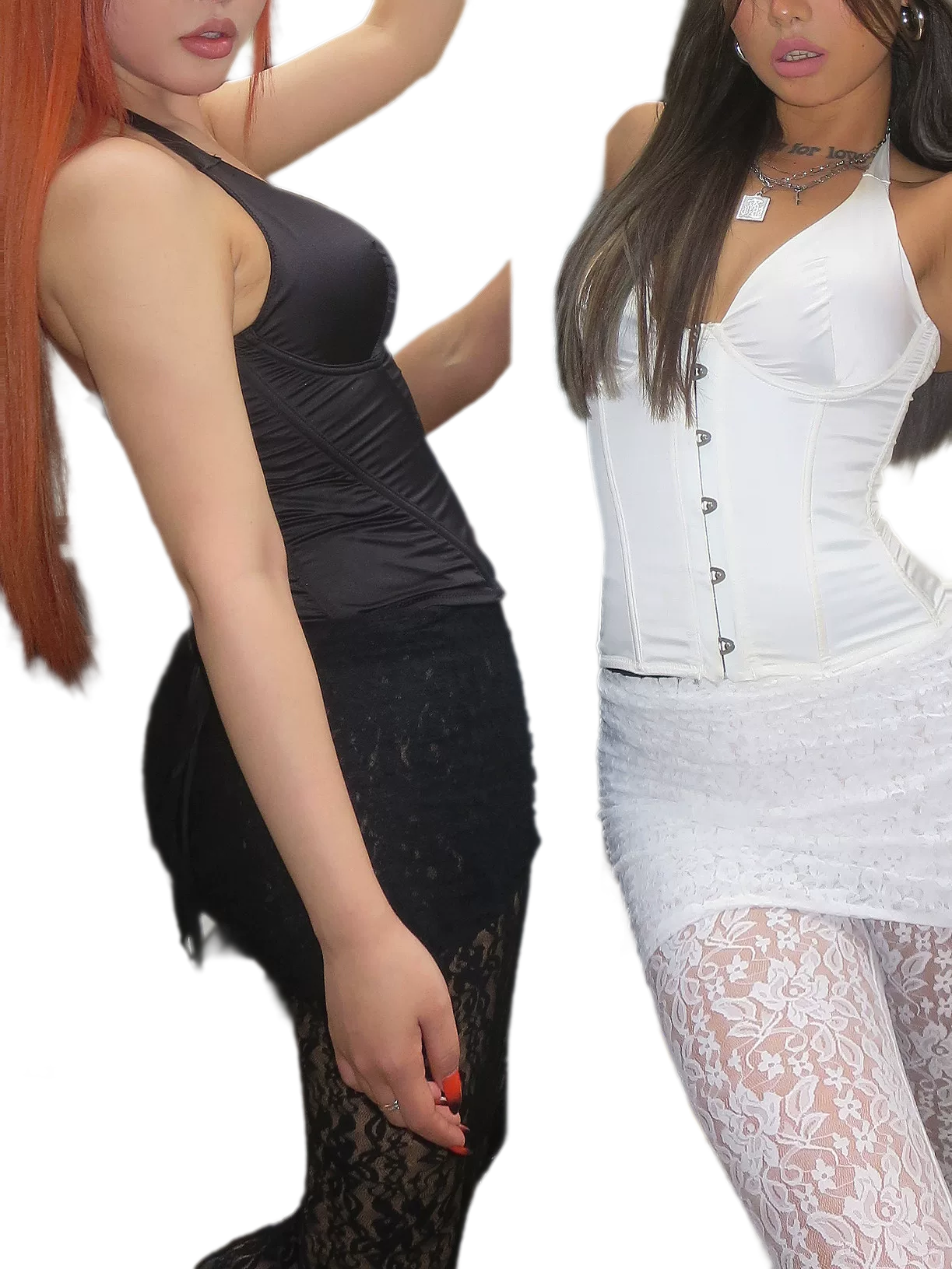Satin Halter Corset Top