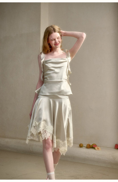Sage Green Ocean Satin Set