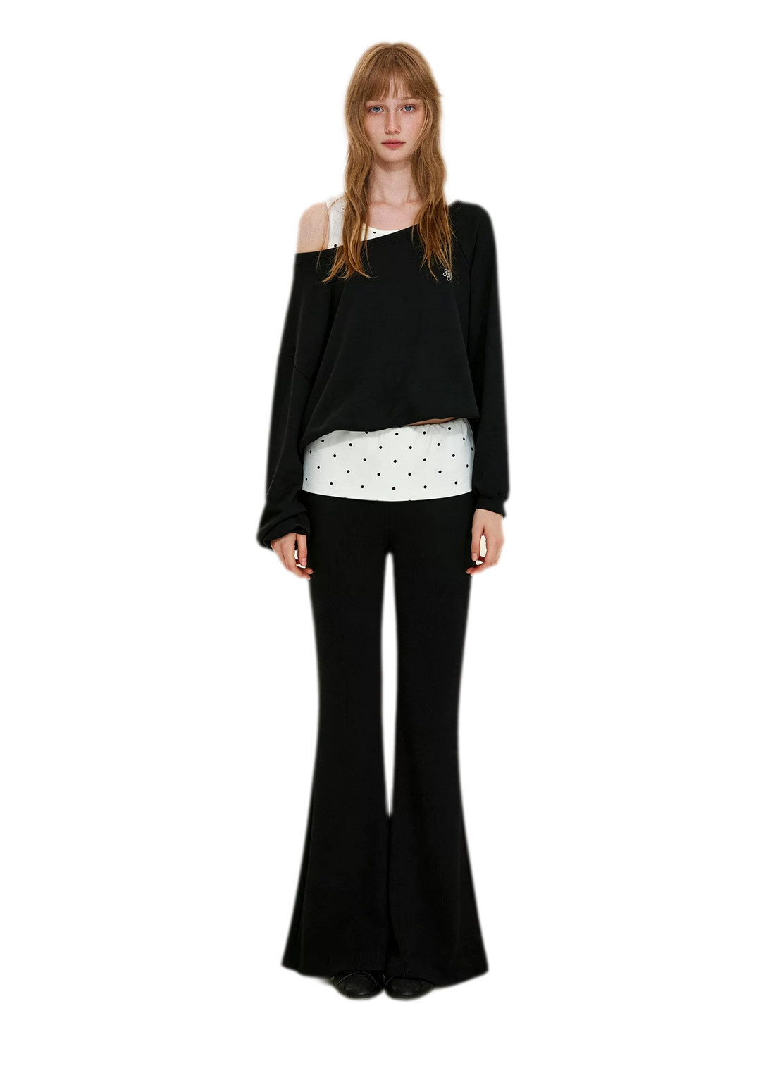 Polka Dot Asymmetrical Layered Set
