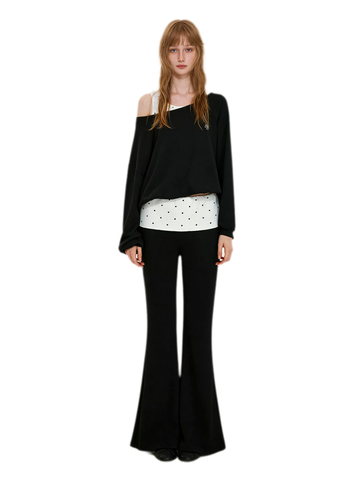 Polka Dot Asymmetrical Layered Set